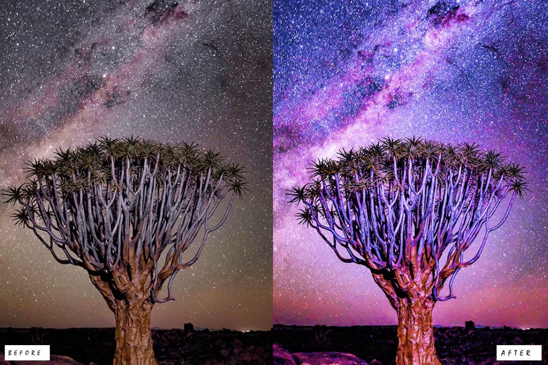 astrophotography Lightroom presets