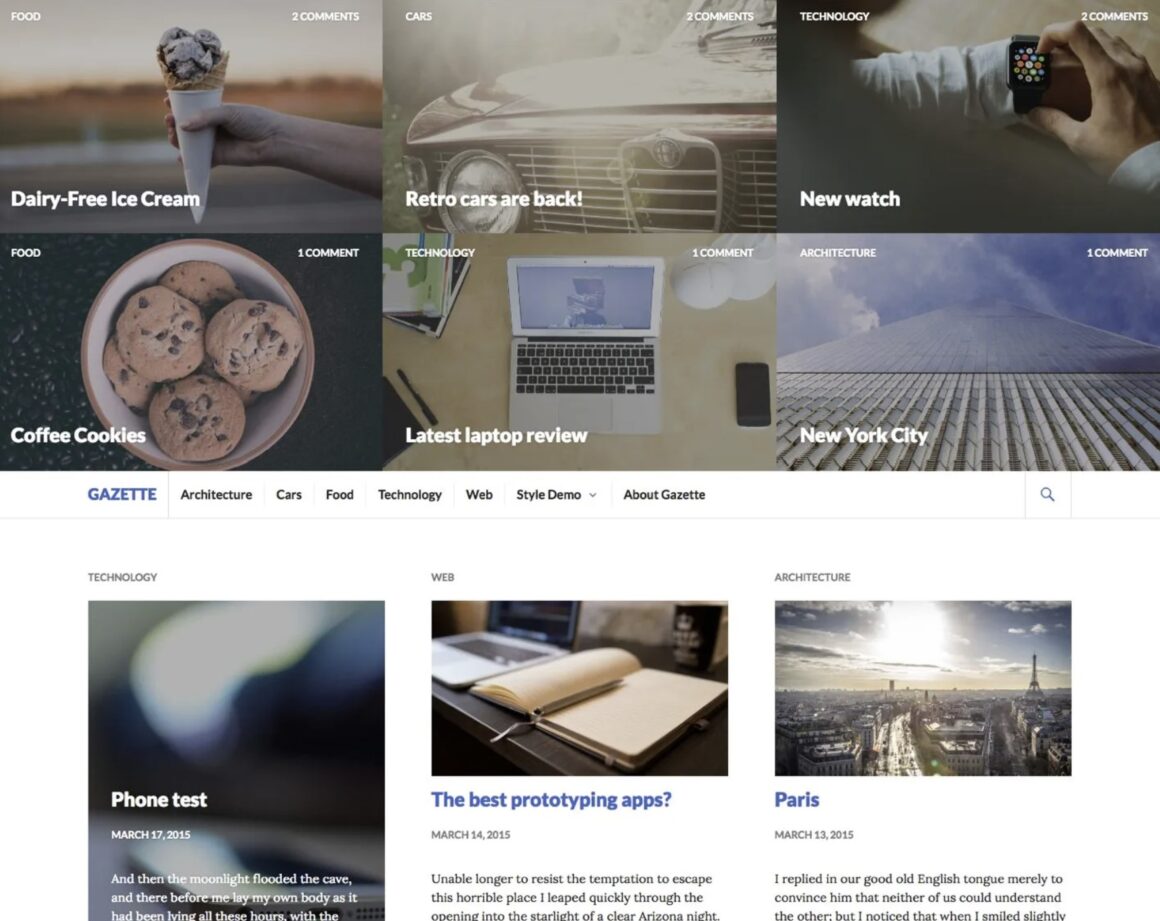 Photography WordPress Themes