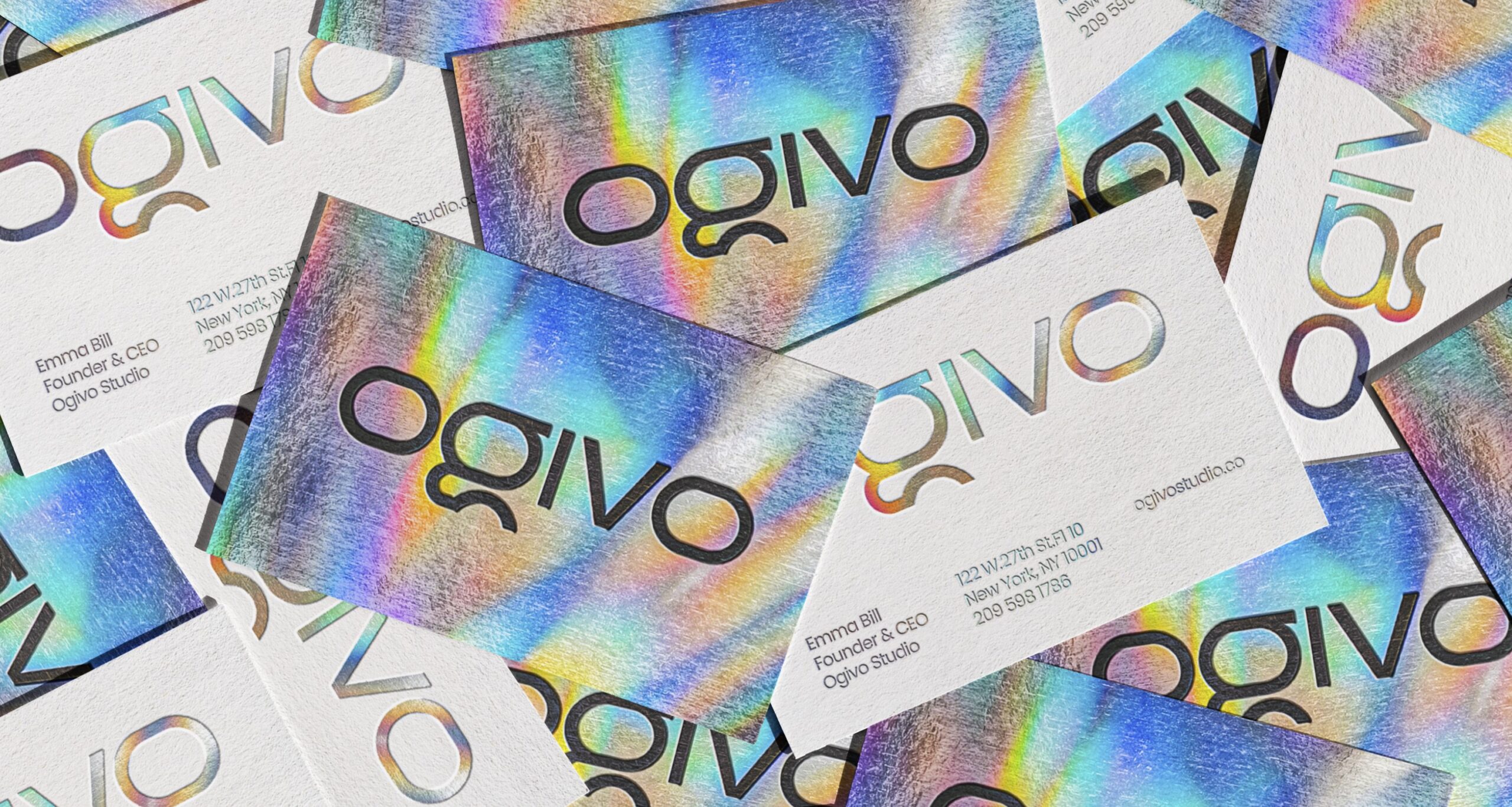 Beautiful Business Cards with Holographic Effects for Inspiration 1 1 scaled