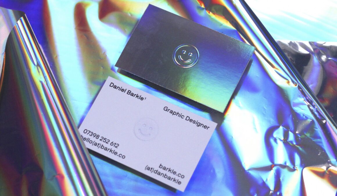 business cards with holographic 