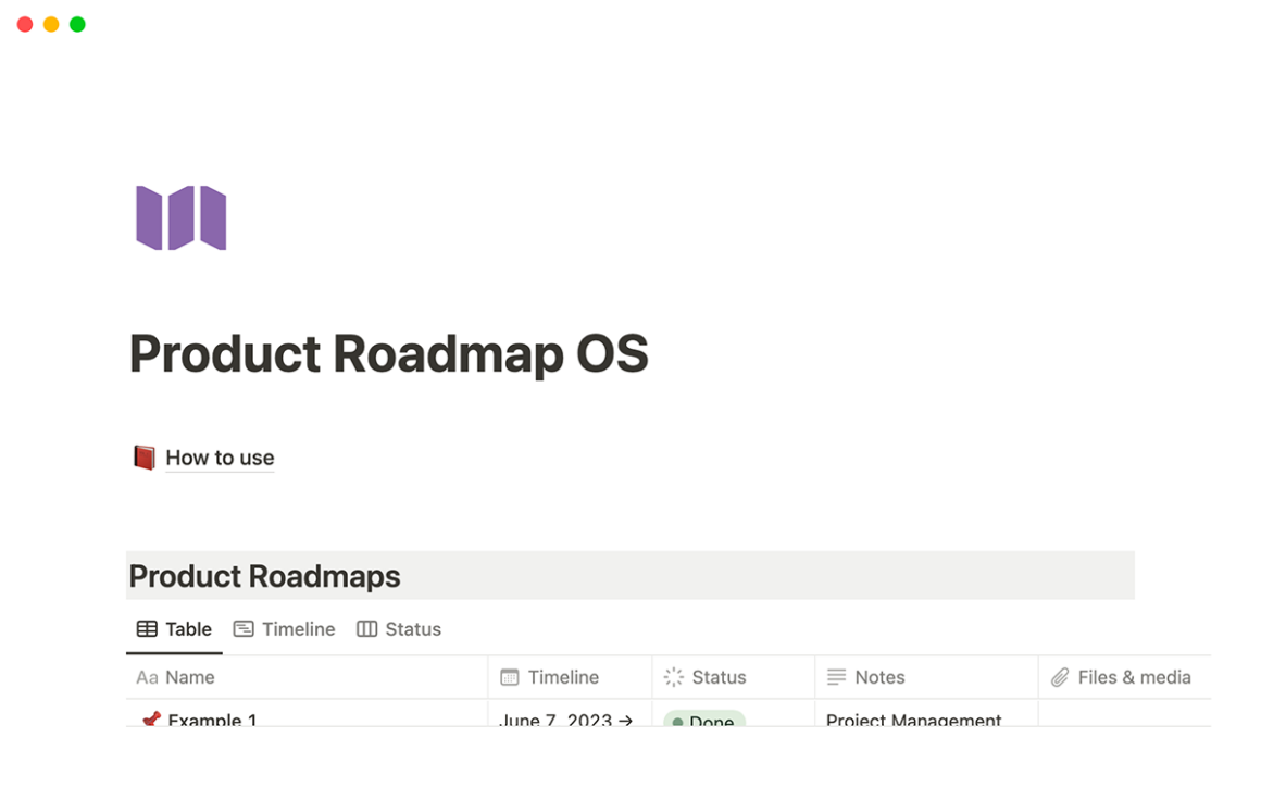 The Best Product Roadmap OS