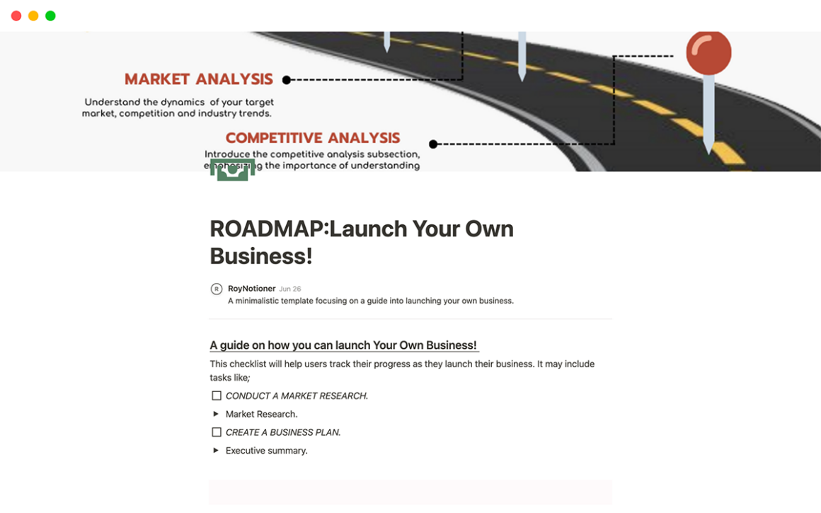 Notion - Competitive Analysis Template - Template Road