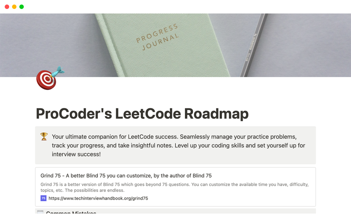 ProCoder's LeetCode Roadmap
