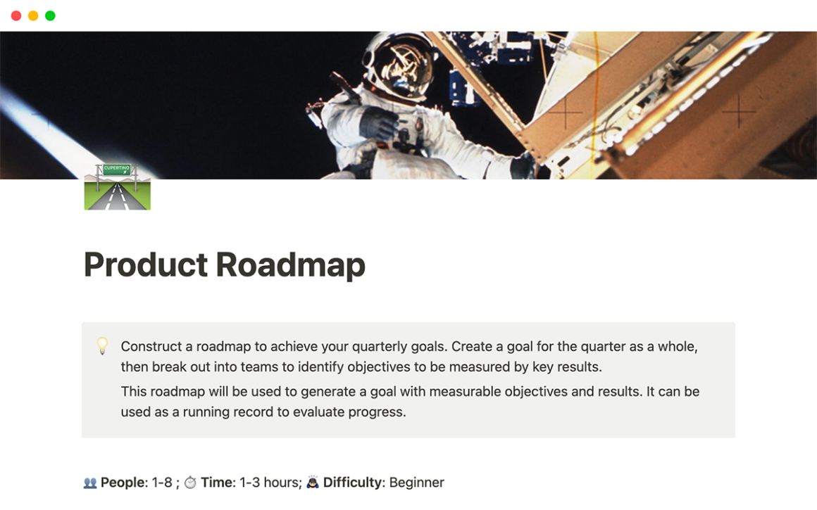 Product Roadmap for Notion