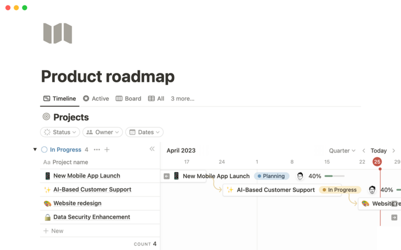 20+ Best Notion Roadmap Templates (Free & Paid) - Inspiration ...