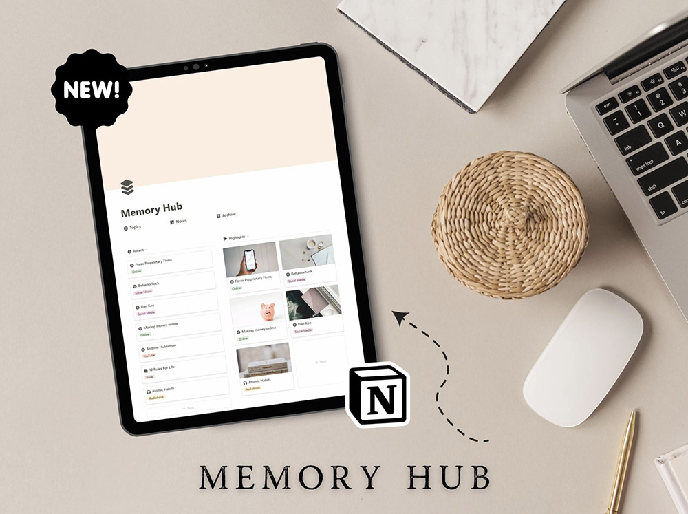 Memory Hub | Notion Note Taking & Personal Knowledge Base
