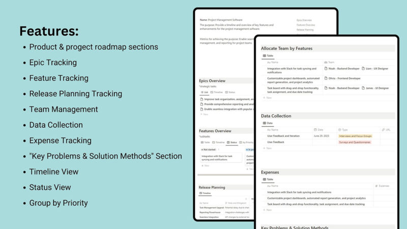 20+ Best Notion Roadmap Templates (Free & Paid) - Inspiration ...