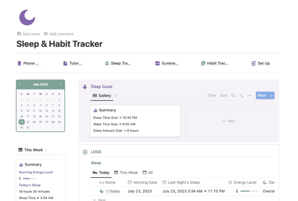  Notion Habit Tracker Templates