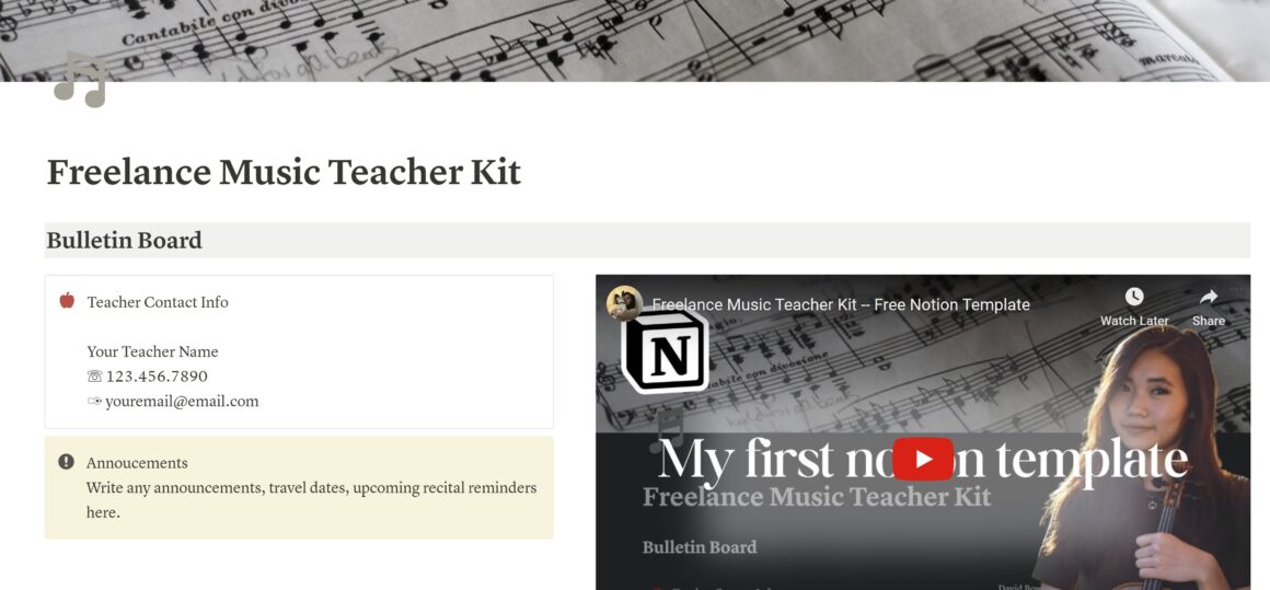 Notion Teachers Templates