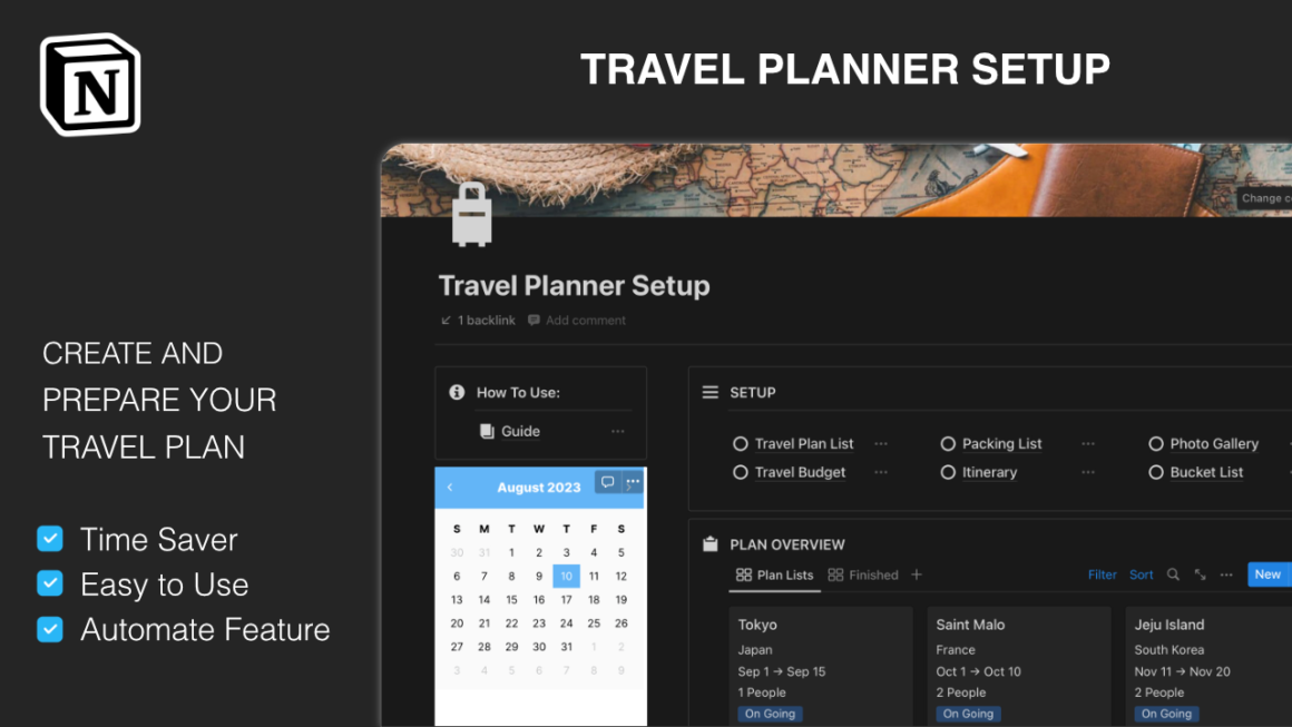 Notion Travel Planner