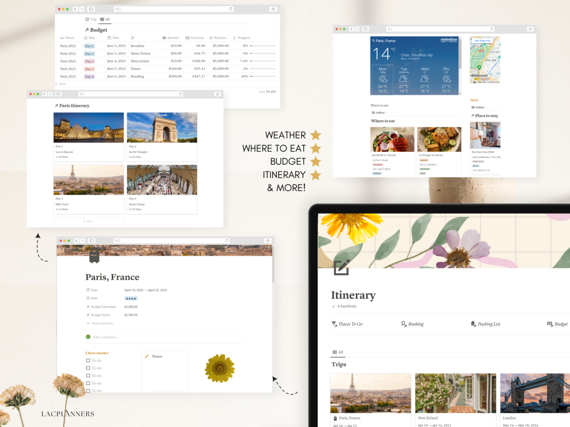 Notion Travel Planner