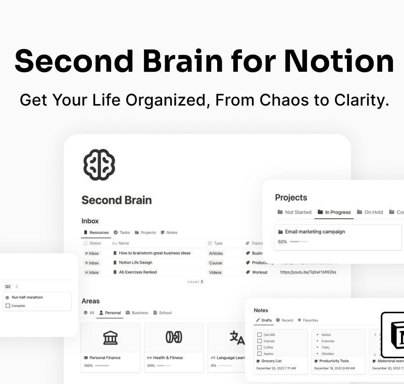 Second Brain Template by Easlo
