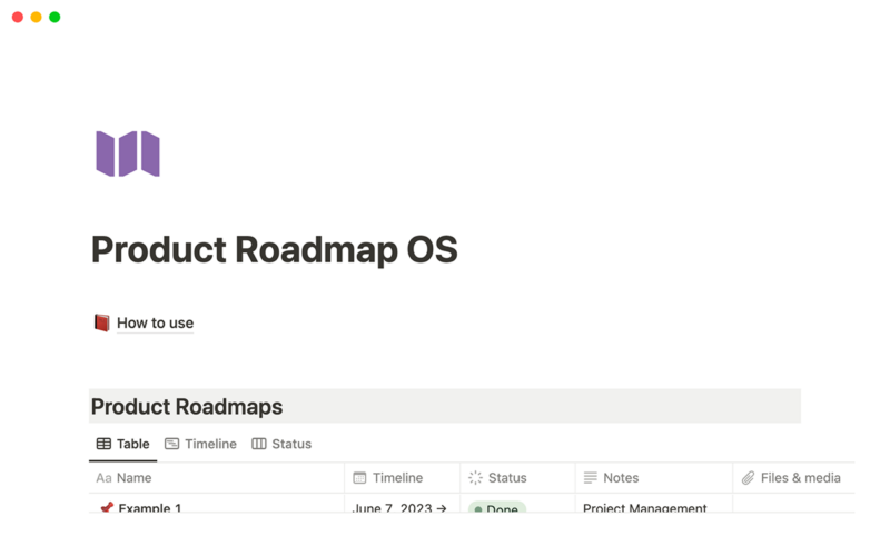 20+ Best Notion Roadmap Templates (Free & Paid) - Inspiration ...