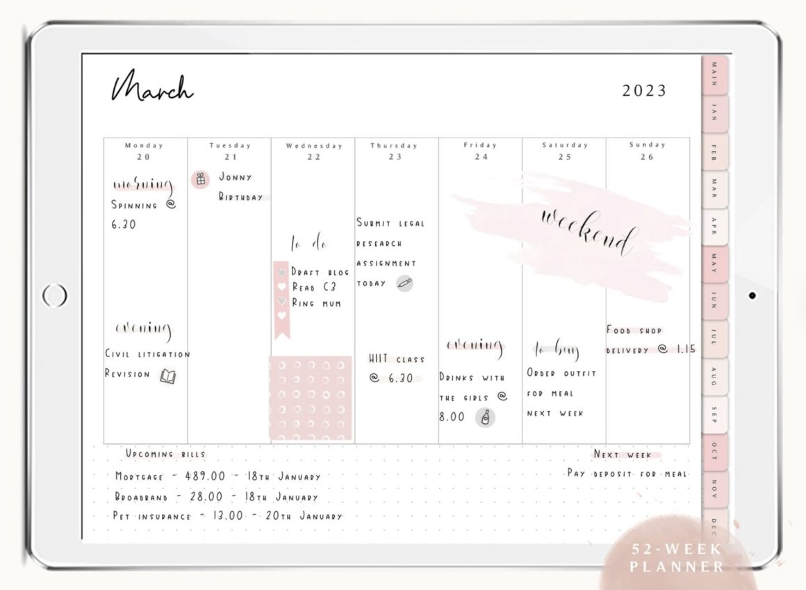  Weekly Planner for Goodnoes