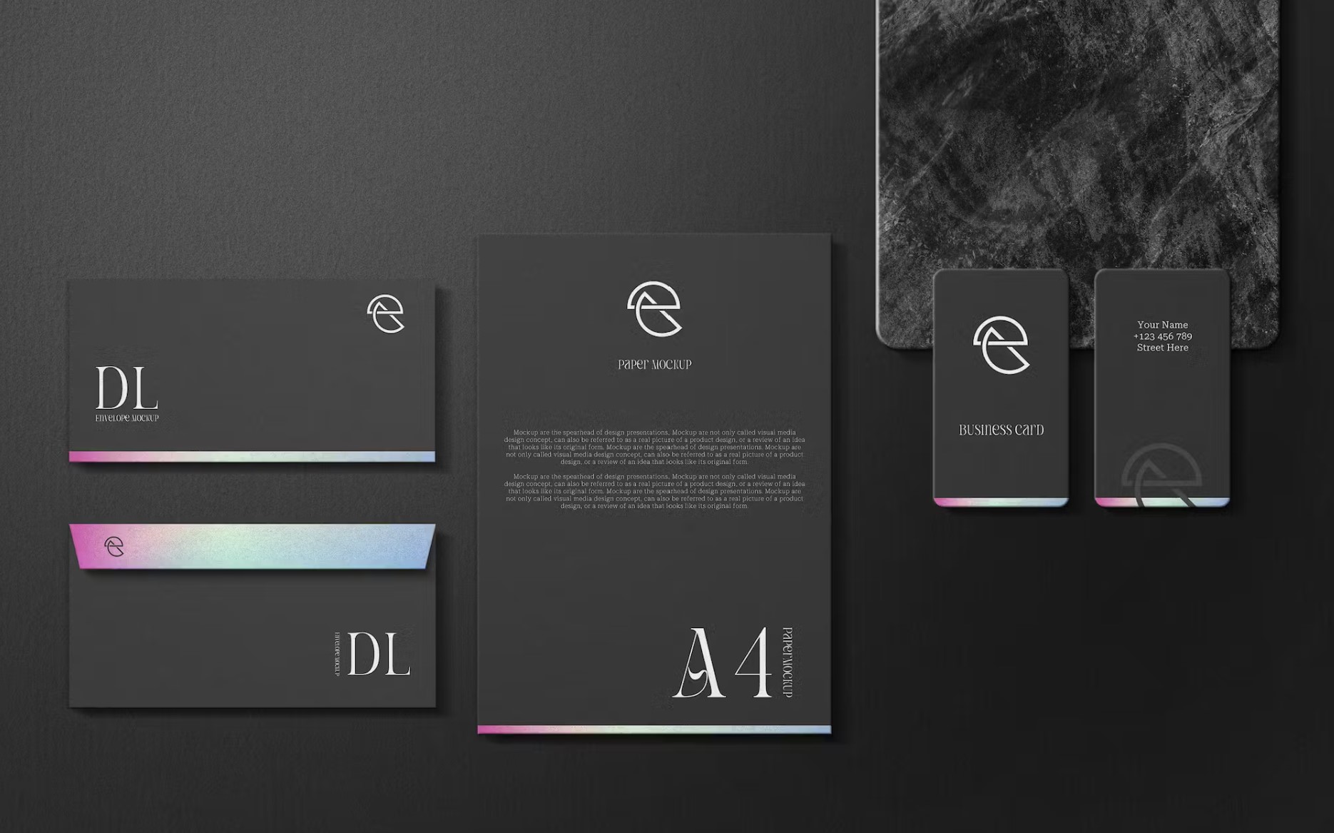 10+ Black Mockup for Business - Inspiration & Productivity for Everyone