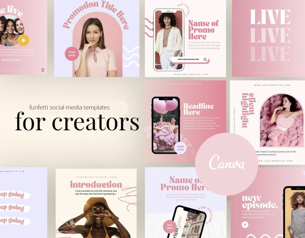 aesthetic canva templates