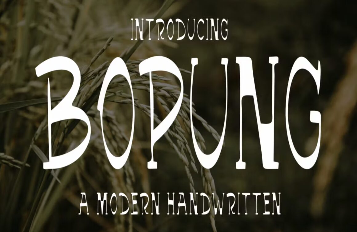 Bopung Font