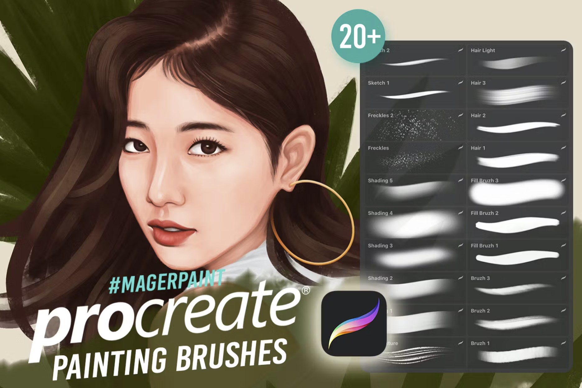 Free & Best 20+ Procreate Hair Brushes for Stunning Results