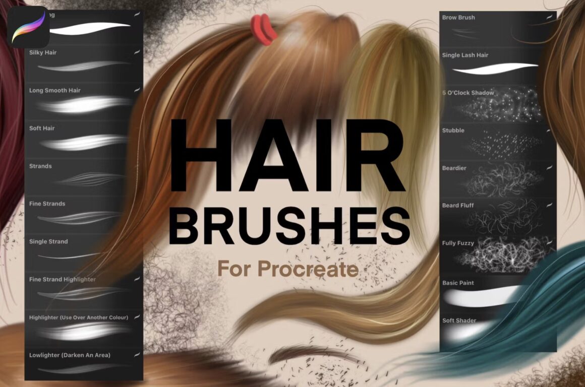 Procreate Hair Brushes