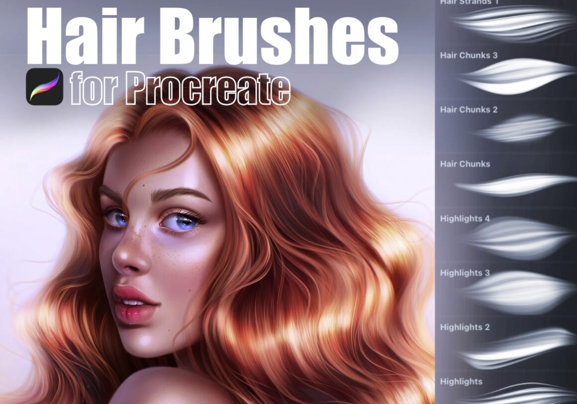 Hair Brushes for Procreate