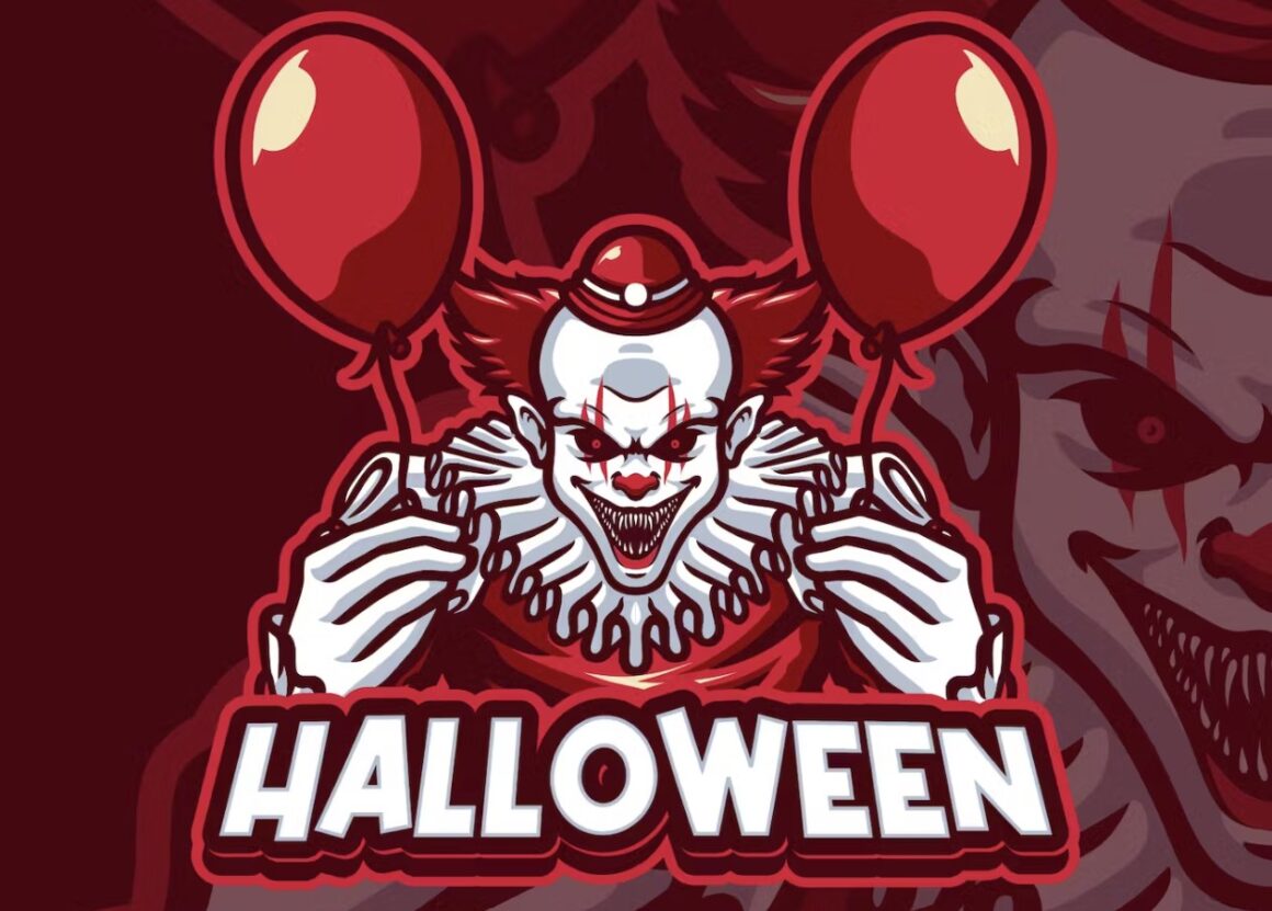 Horror Clown Mascot logo
