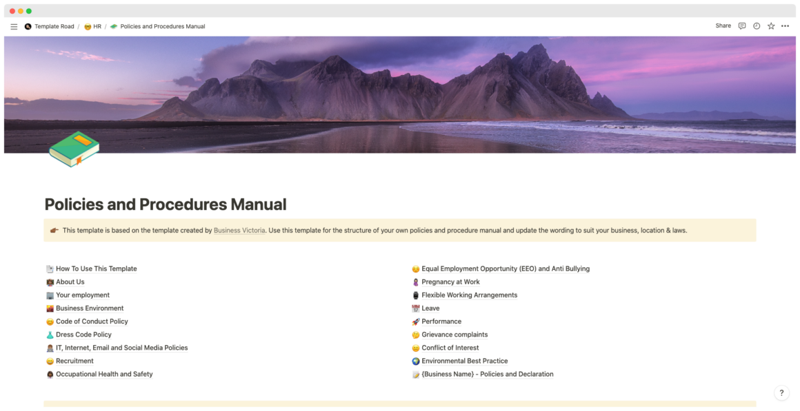 Notion HR Template