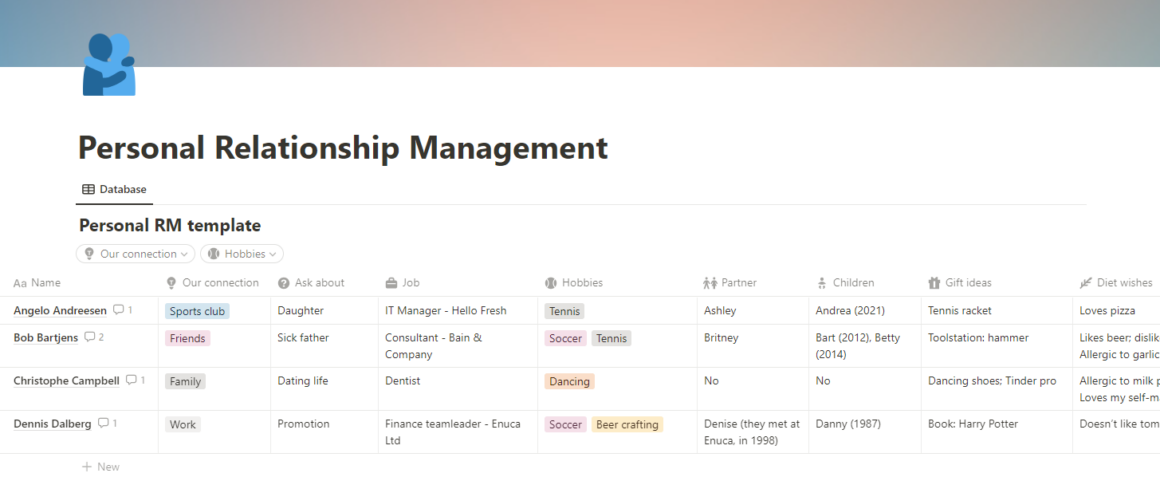 notion relationship templates