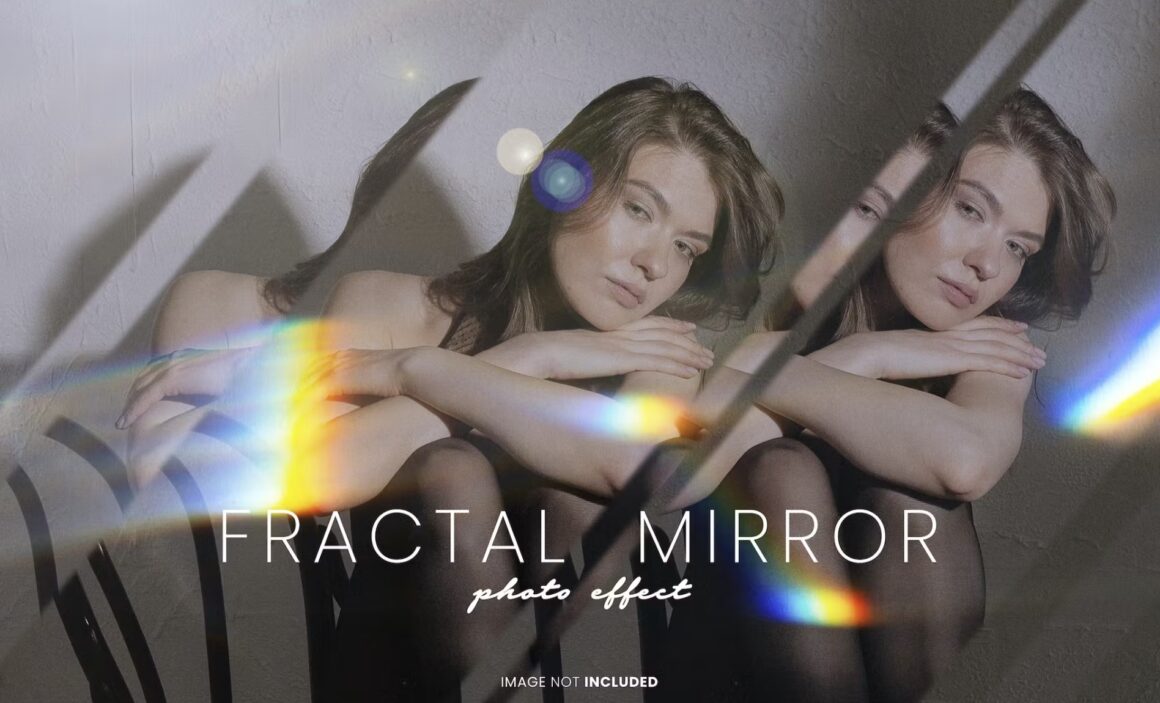 Fractal mirror burn photo effect
