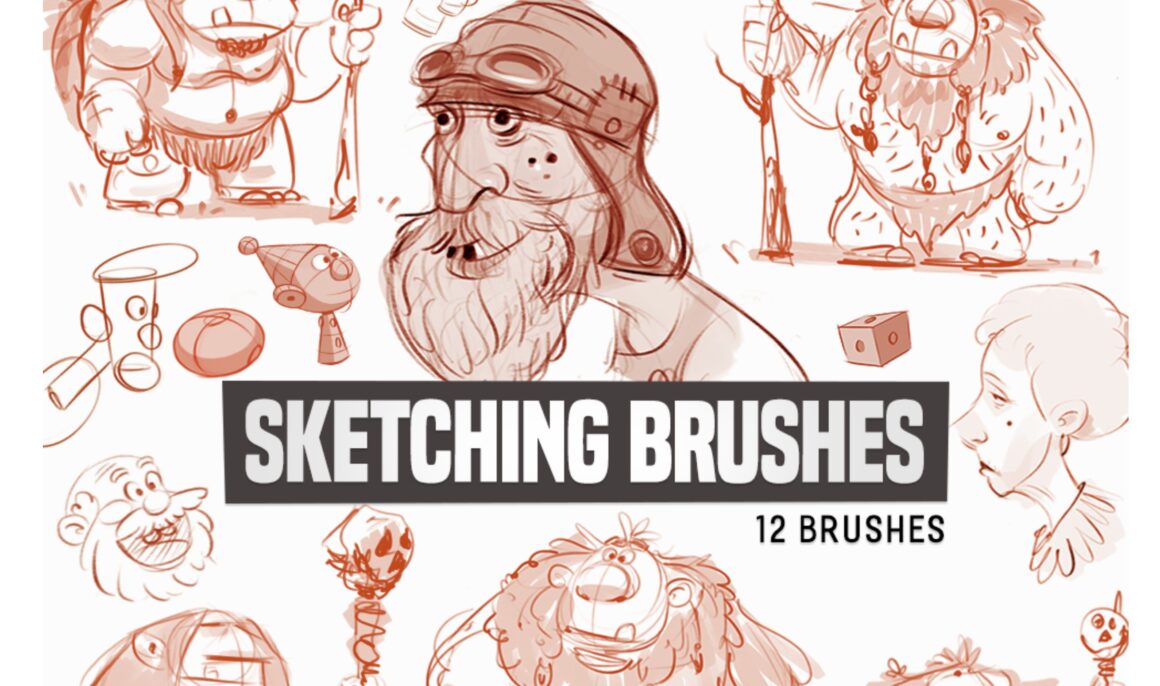 procreate sketching brushes