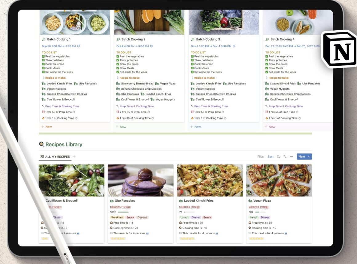 Recipes Notion Templates