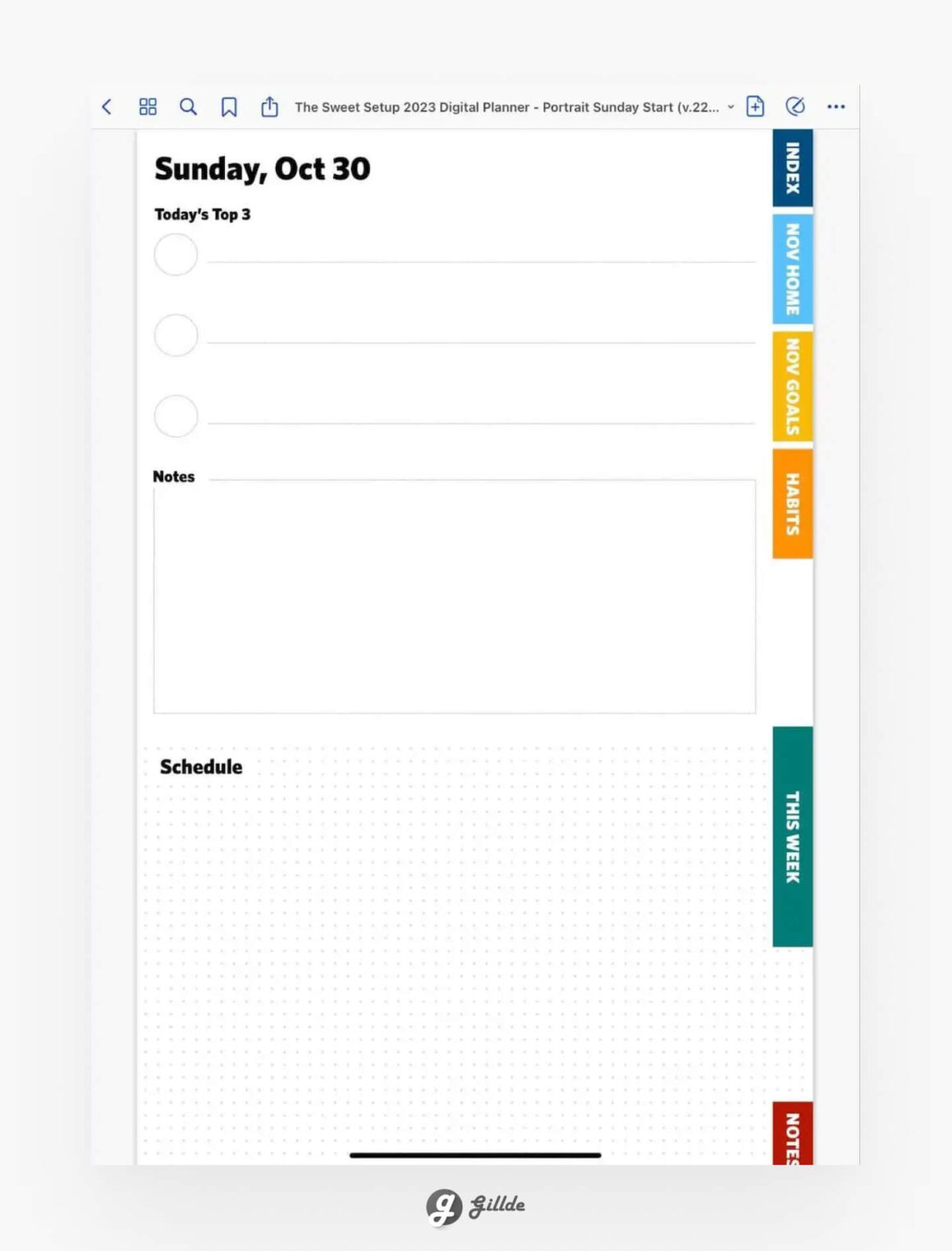 2023 Focus Course Digital Planner for GoodNotes