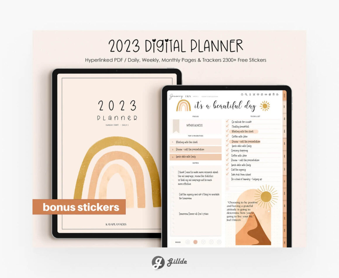 Best Digital Planners for GoodNotes Free Paid 6