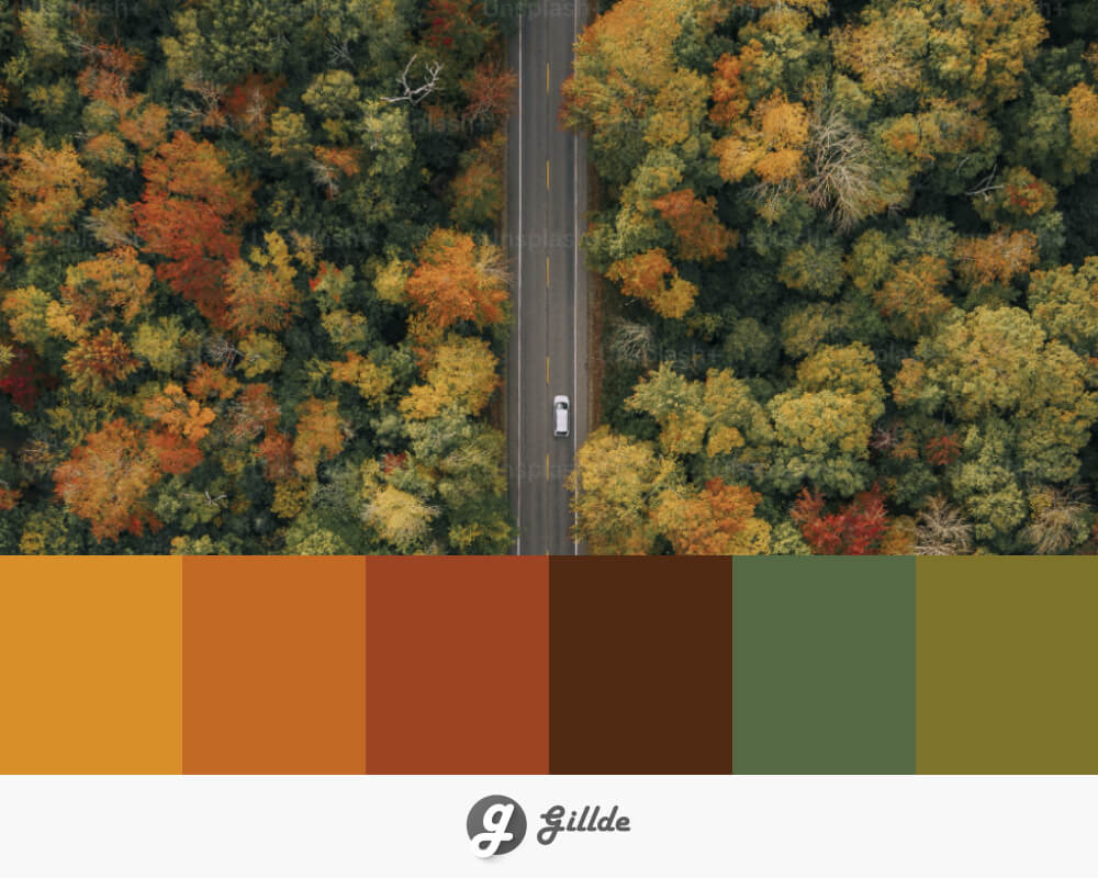 Gilded Forest color palette