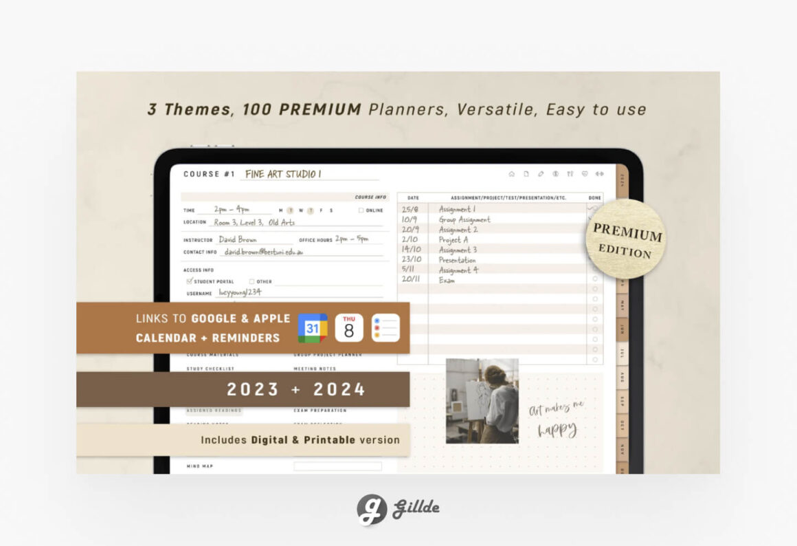 GoodNotes Student Template