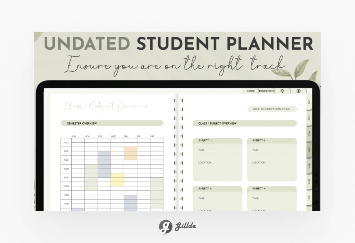 GoodNotes Student Template