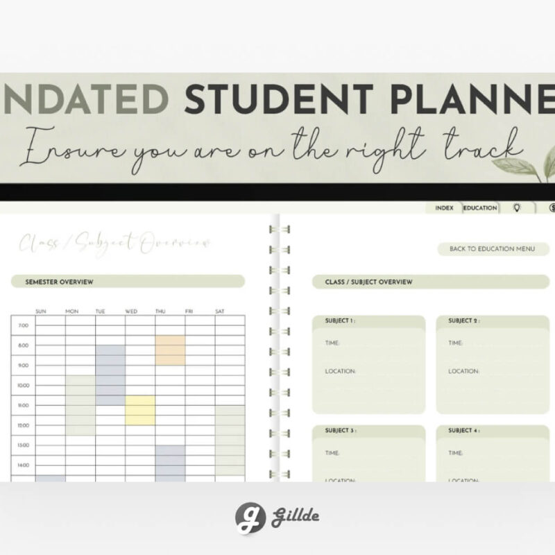GoodNotes Student Template