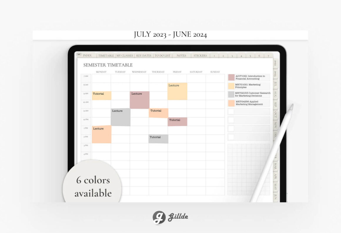 10 Student Templates For Goodnotes Planners Note Taking And More