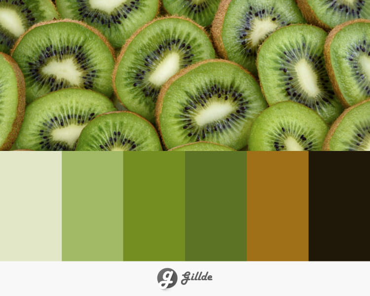 Green color palette Gillde 10