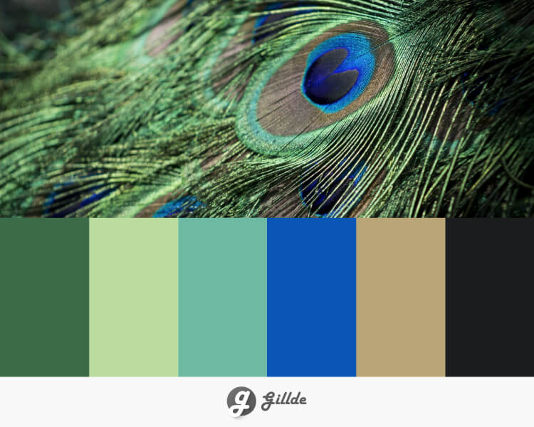 Green color palette Gillde 3