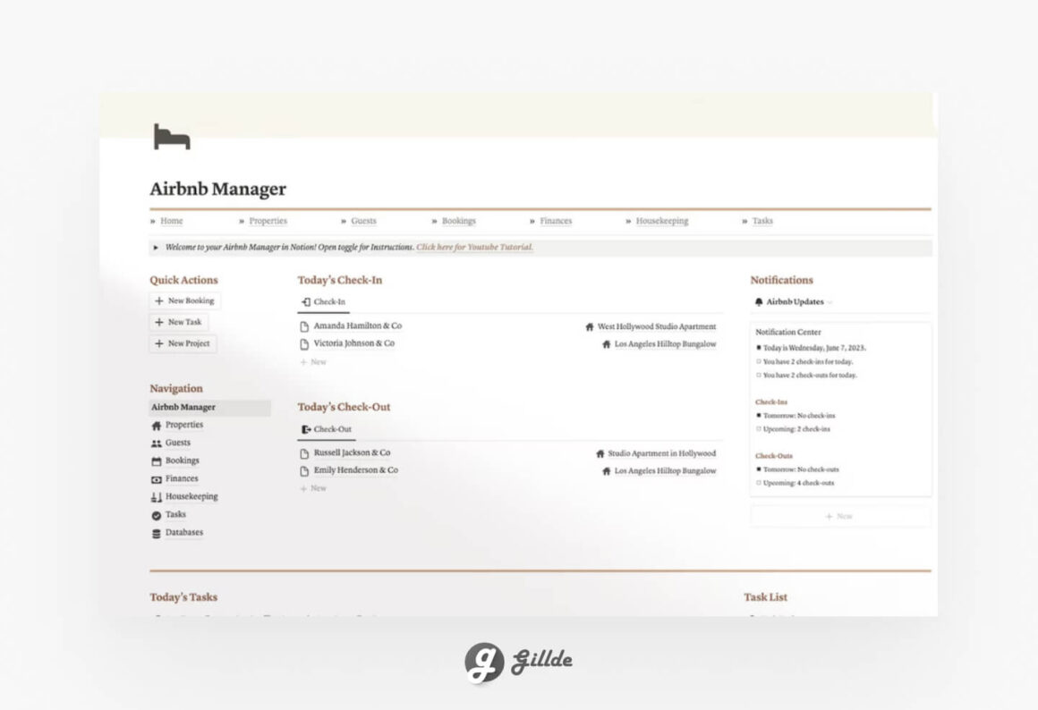 Notion Airbnb Template
