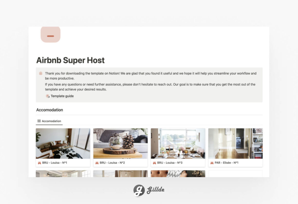 Notion Airbnb Template