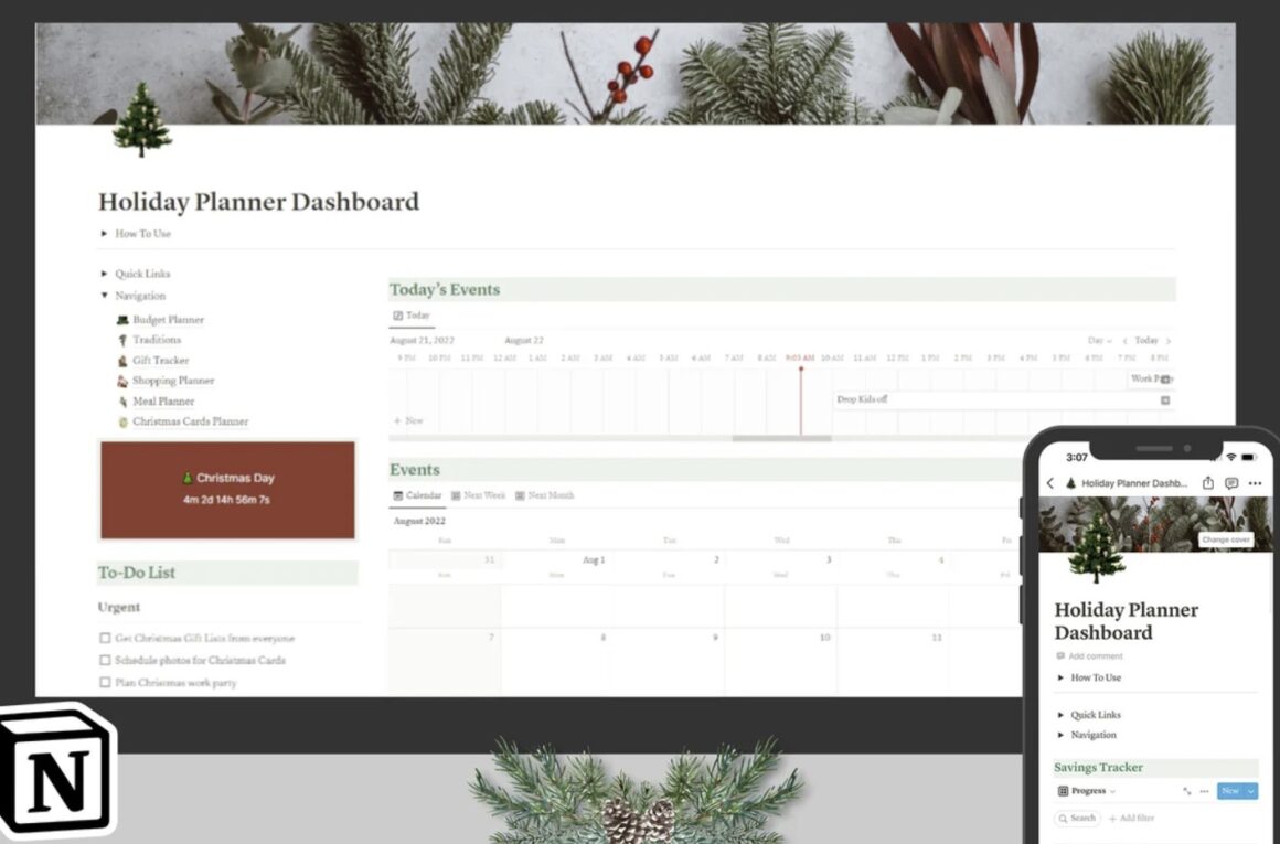 Notion Christmas Templates