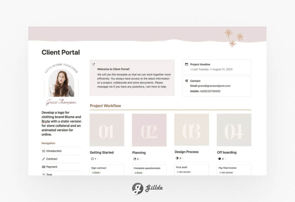 Top 20 Notion Client Management Templates Inspiration Productivity