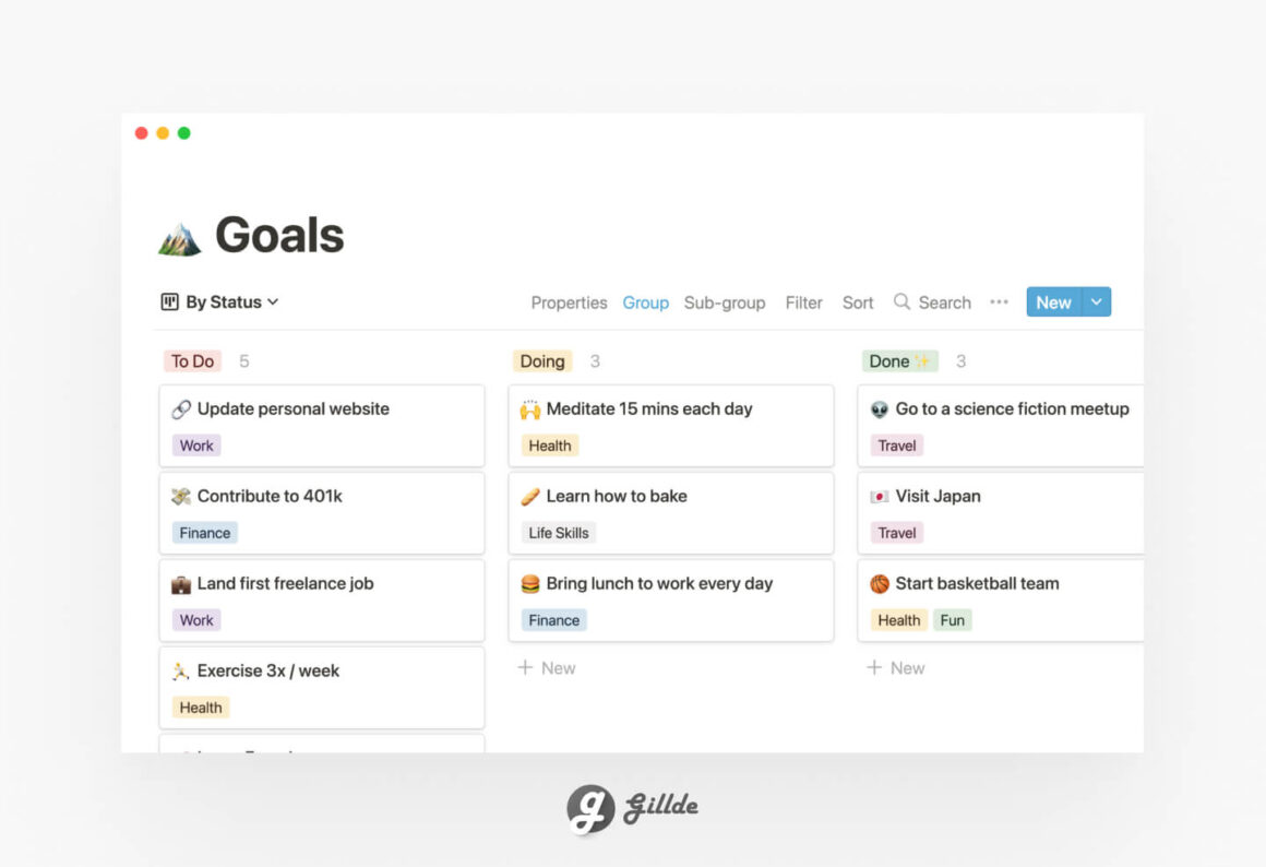 Notion Goals Tracker (FREE)