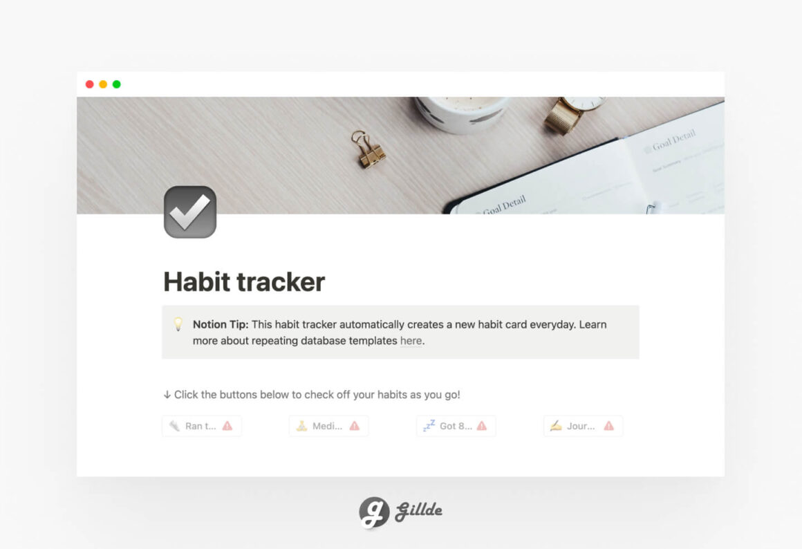 Notion Habit Tracker (FREE)
