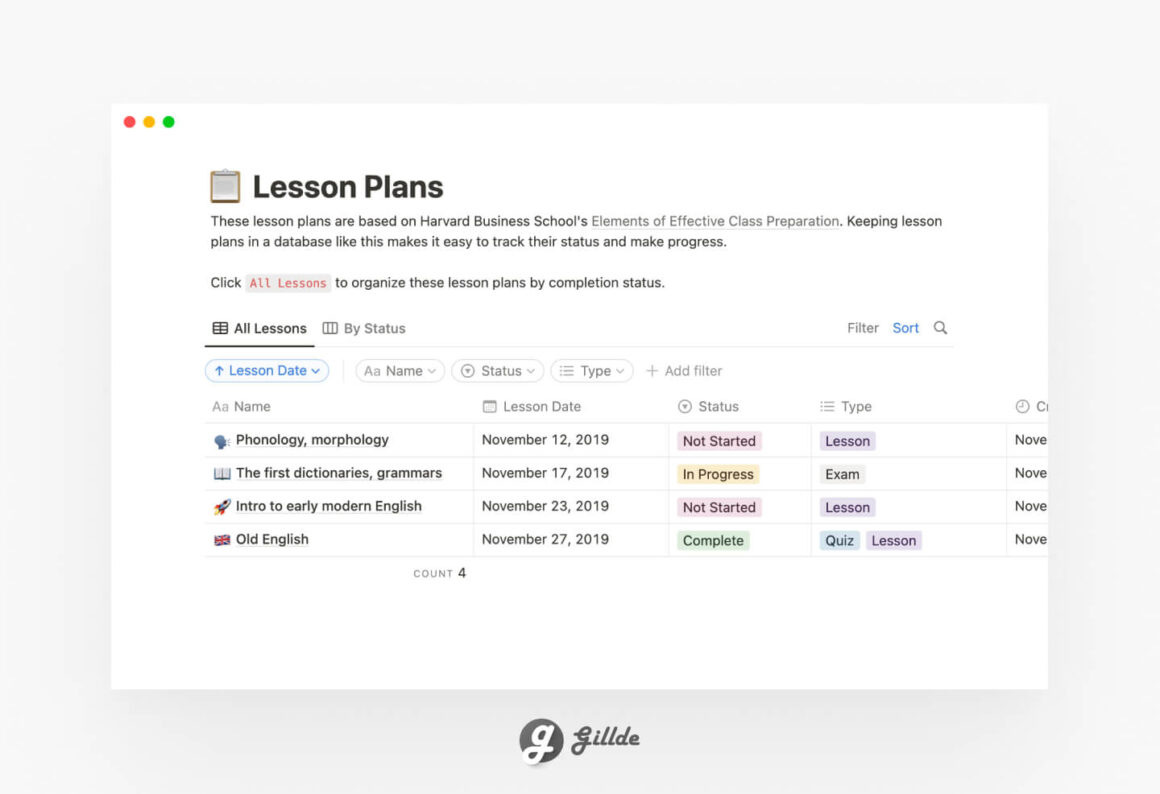 Notion Lesson Plans (FREE)