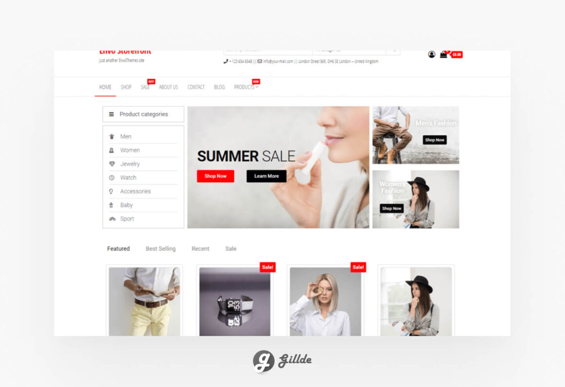 Online Shop WordPress theme