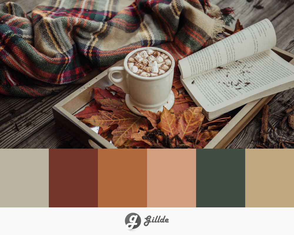 Serenity in Autumn: Calm and Tranquil Fall Color Palette