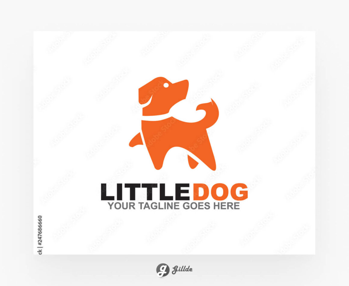 Dog logo design vector template