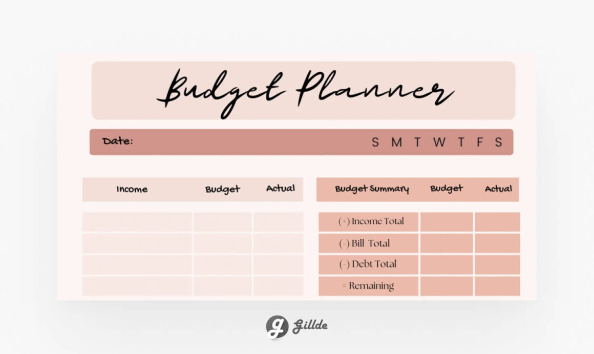 Goodnotes Budgeting Template Gillde 1